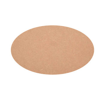 MDF Oval Shape Cutouts, Oval Design Base