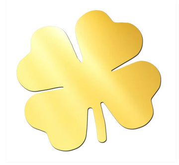 Single Leaf Golden Acrylic Cutout (Set of 5)