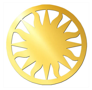 The Sun Golden Acrylic Cutout (Set of 5)