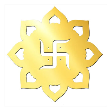 Swastika Round Design Acrylic Cutout (Set of 5)