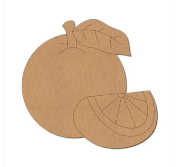 MDF Orange Shape Cutout for DIY Projects