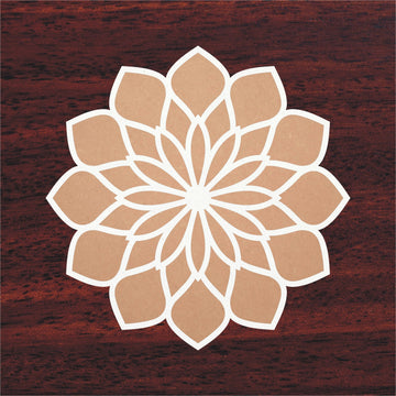 Engraved MDF Rangoli Pieces