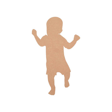 MDF Playing Baby Shape Baby Shower Cutout