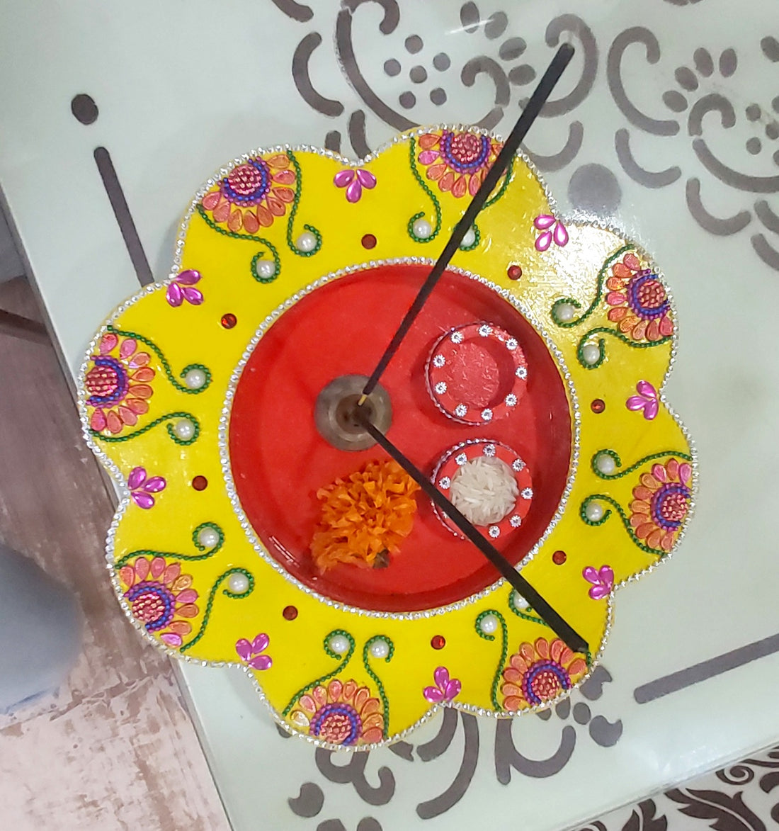 KV Crafts Decorative Pooja Thali