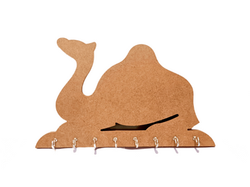 DIY MDF Camel Shape Key Holder - Set of 2