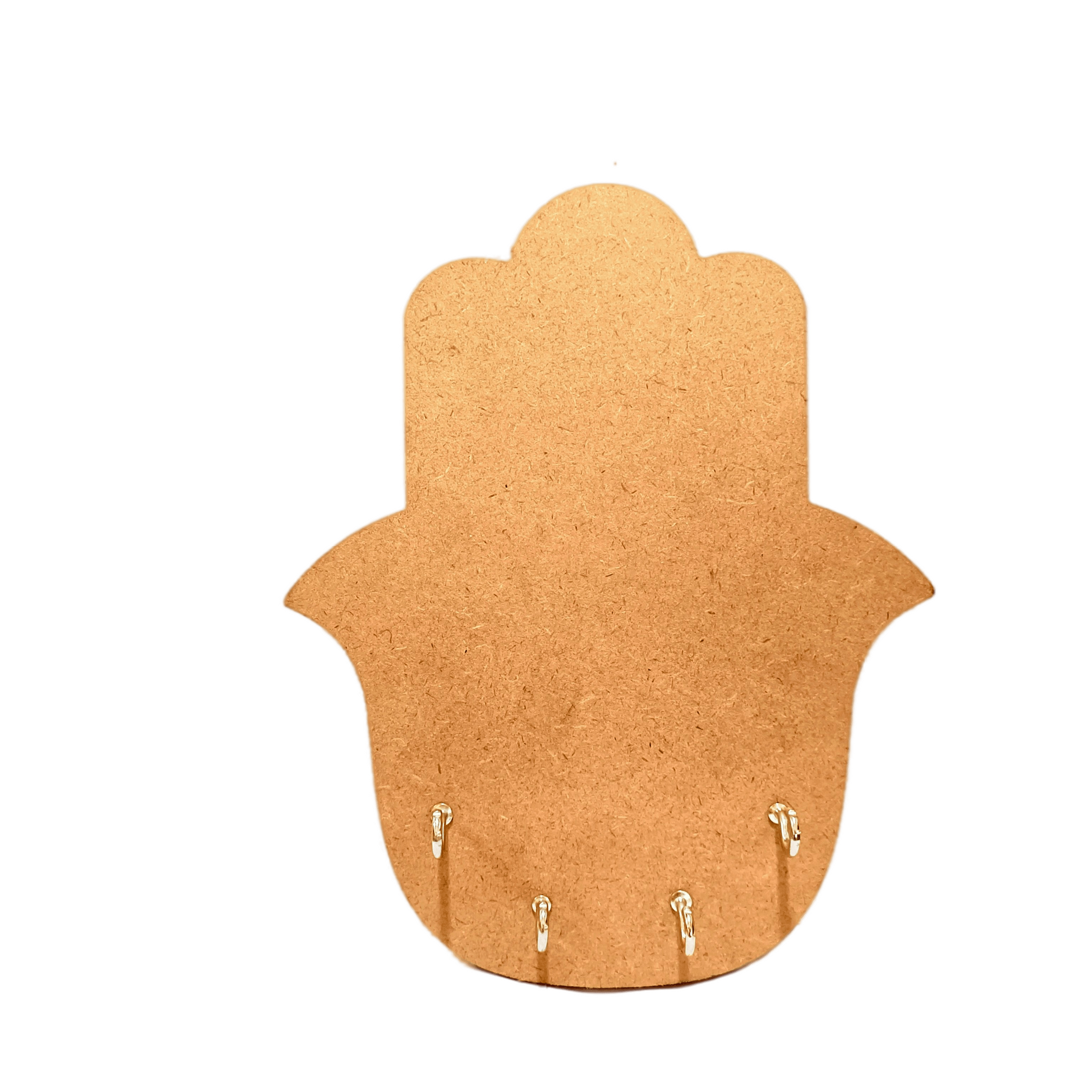 DIY MDF Hamsa Hand Style Key Holder - Set of 2