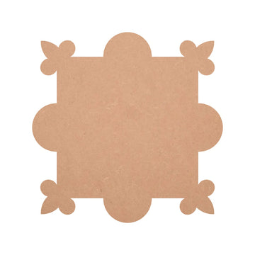 MDF Square Shape Custom MDF Cutout, Art and Craft Design