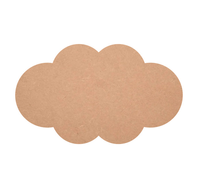 MDF Cloud Shape Cutouts, Cloud Shape Unfinished MDF