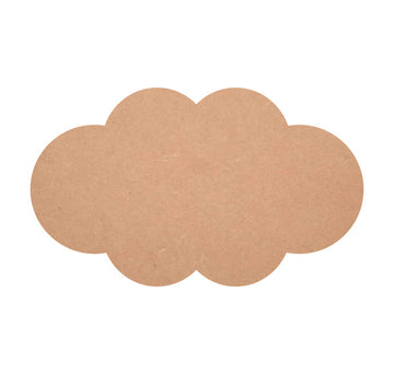 MDF Cloud Shape Cutouts, Cloud Shape Unfinished MDF