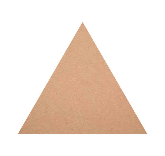 MDF Triangle Shape Cutouts, Triangle Blank Design