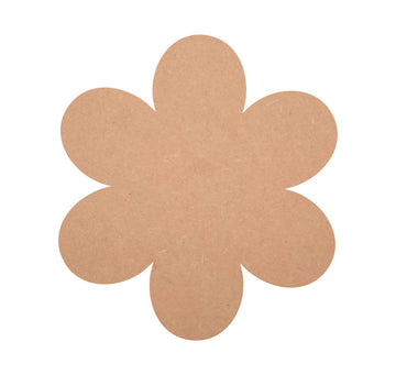 MDF Floral Pattern, Unfinished MDF Flower Cutout