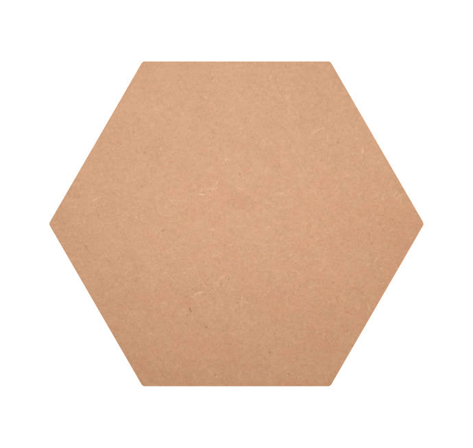 MDF Hexagon Shape Cutouts, Hexagon Blank Design