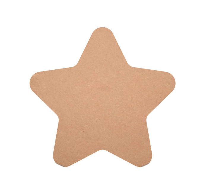 Star Shape DIY MDF Cutouts