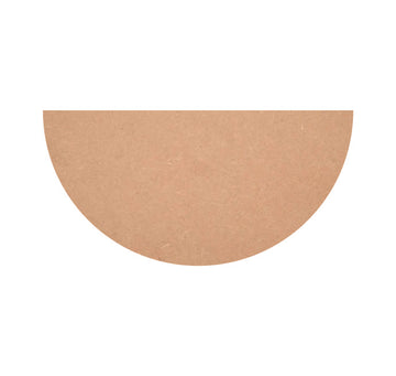 Half Circle MDF Cutouts, Half Round MDF Base