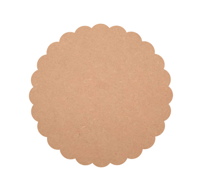 Unfinished MDF Flower Cutout, Paintable MDF Shapes