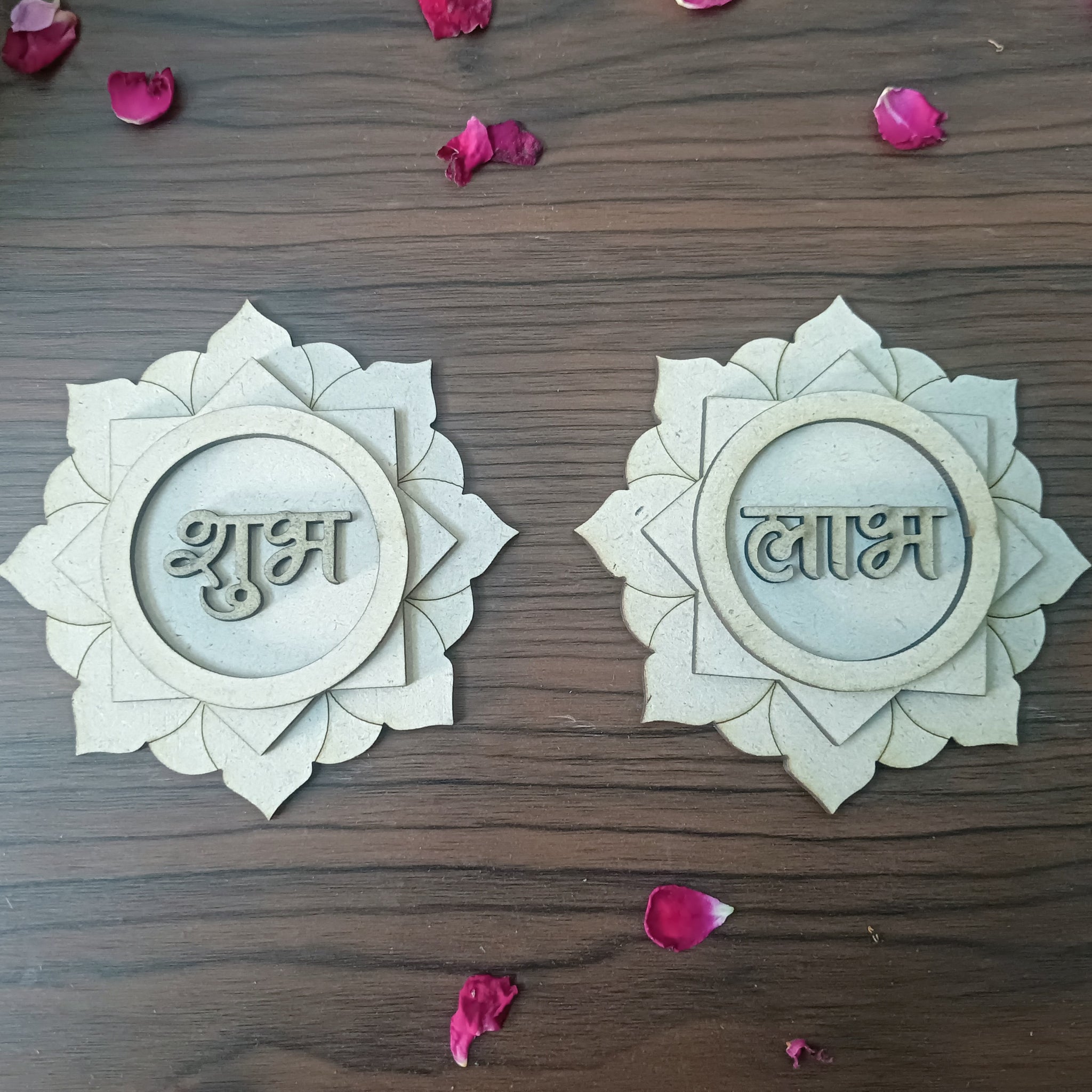 MDF Line Art 3 Layer Pattern Shubh Labh Cutouts