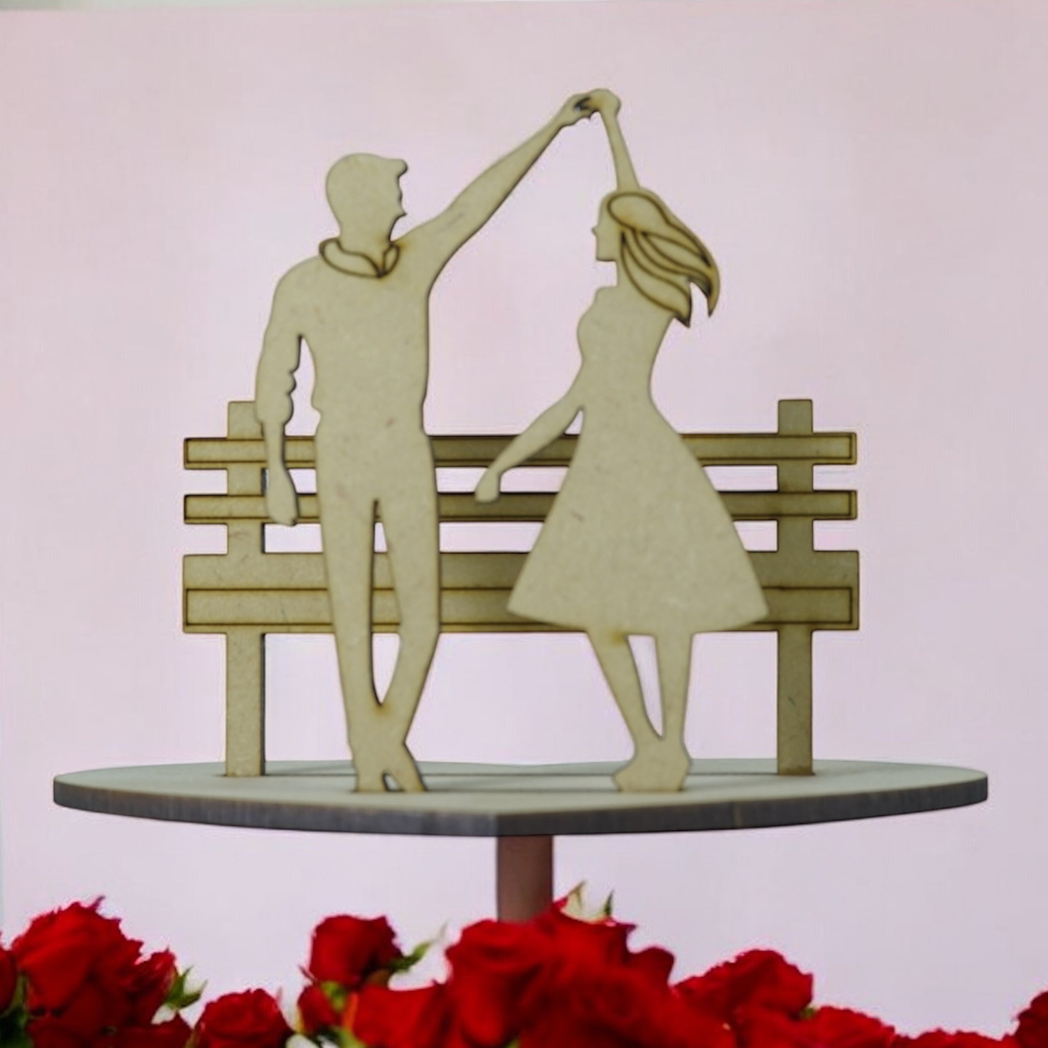 Romantic MDF Couple Cutout – Perfect Valentine’s Day Gift