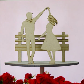 Romantic MDF Couple Cutout – Perfect Valentine’s Day Gift