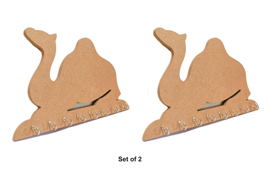 DIY MDF Camel Shape Key Holder - Set of 2