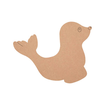 Little Dolphin Shape Unfinished MDF Cutout, Paintable Fridge Magnet