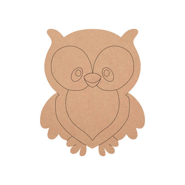 MDF Little Owl Shape Fridge Magnet