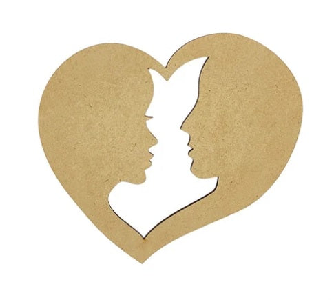 Handmade MDF Heart Shape – Perfect for Art Lovers