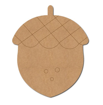 MDF Acorn Shape Cutout for DIY Projects