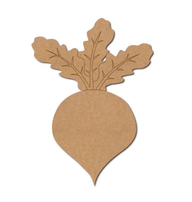 MDF Turnip Shape Cutout for DIY Projects