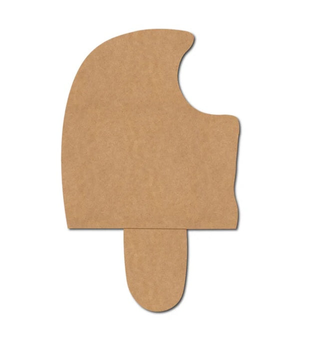 MDF Unfinished Ice Cream Shape Cutout for Art and Craft