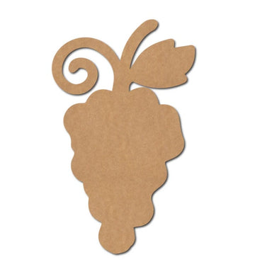 MDF Unfinished Grapes Shape Cutout for DIY Projects