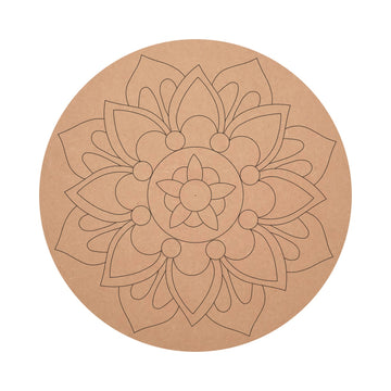 Pre marked MDF Custom Pattern Design Mandala