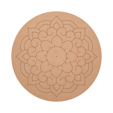 Pre marked MDF Flower Design Mandala