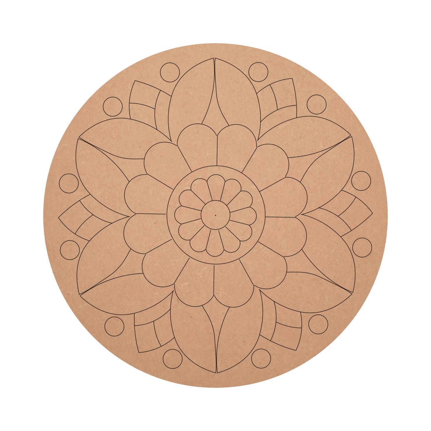 Rangoli Design Mandala Pre marked MDF Board