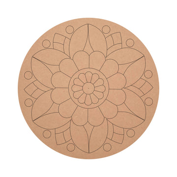 Rangoli Design Mandala Pre marked MDF Board