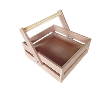 MDF Hamper Basket with Movable Handle MDF Storage Basket