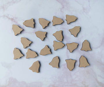 Bell Style MDF Small Cutout Pack, DIY Small Embellishments - Pack of 20