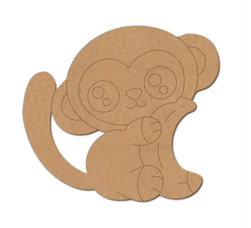 MDF Monkey Cutouts for Creative Projects (SEMK3)