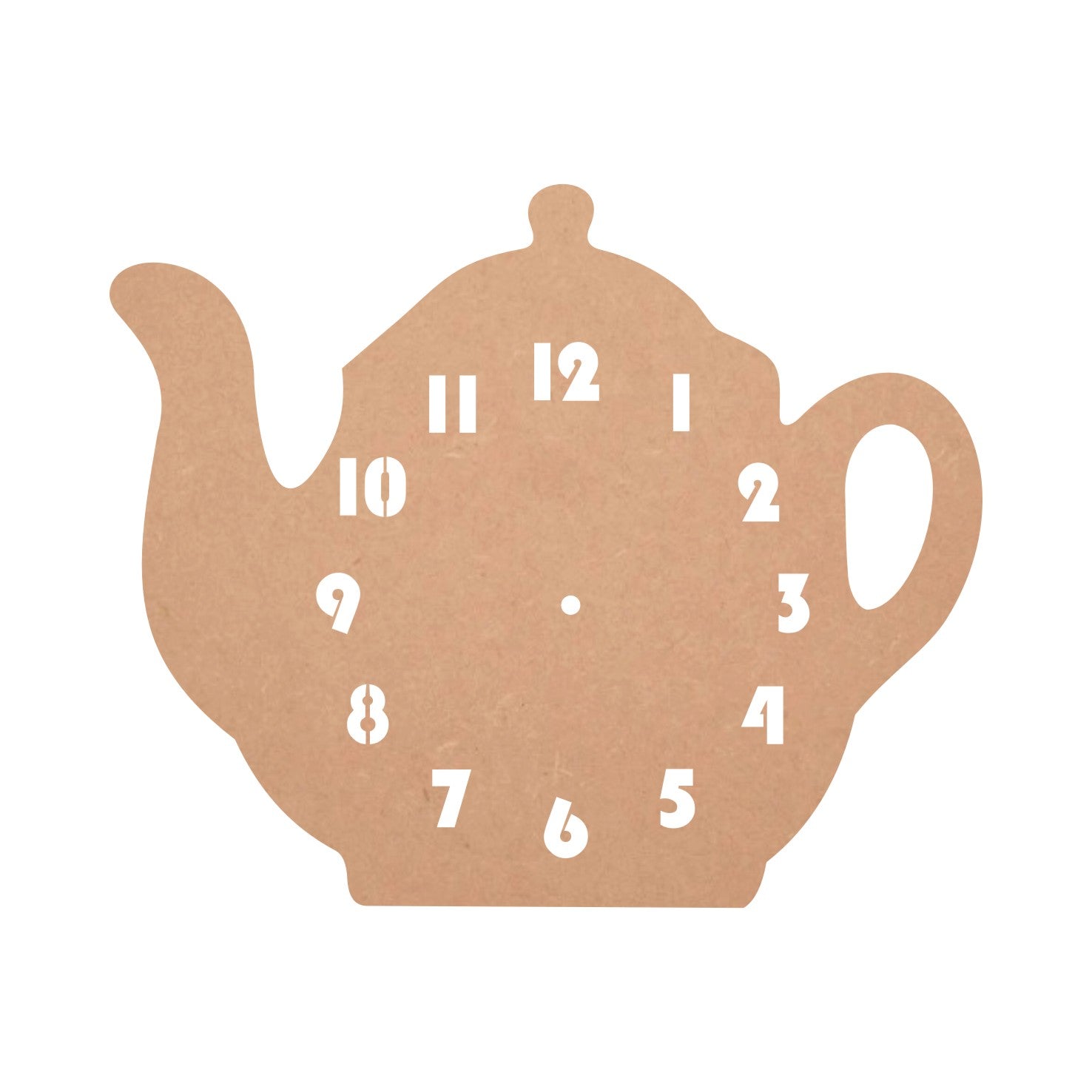 DIY MDF Kettle Pattern Clock Base