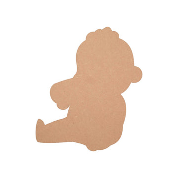 Mdf Cute Sitting Baby Shapes Baby Shower