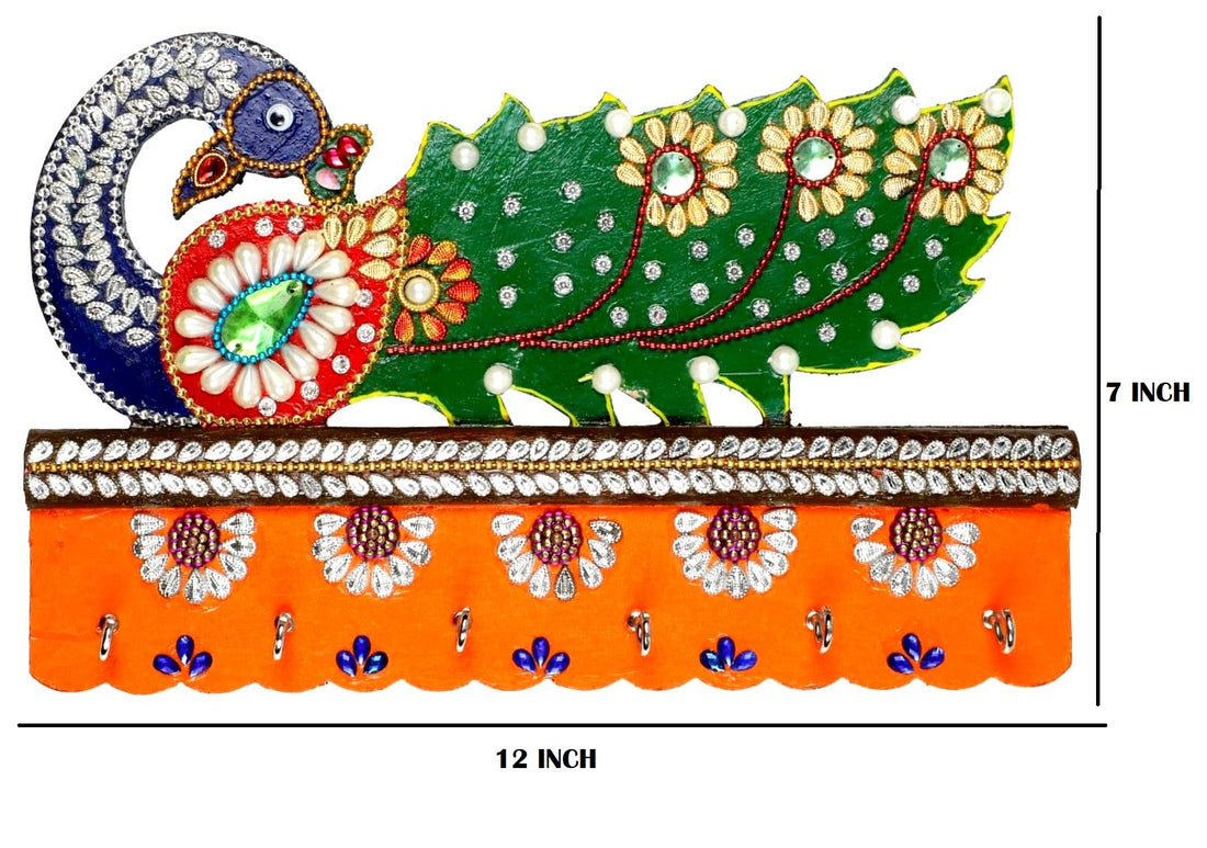 KV Crafts Attractive Peacock Style Key Hanger