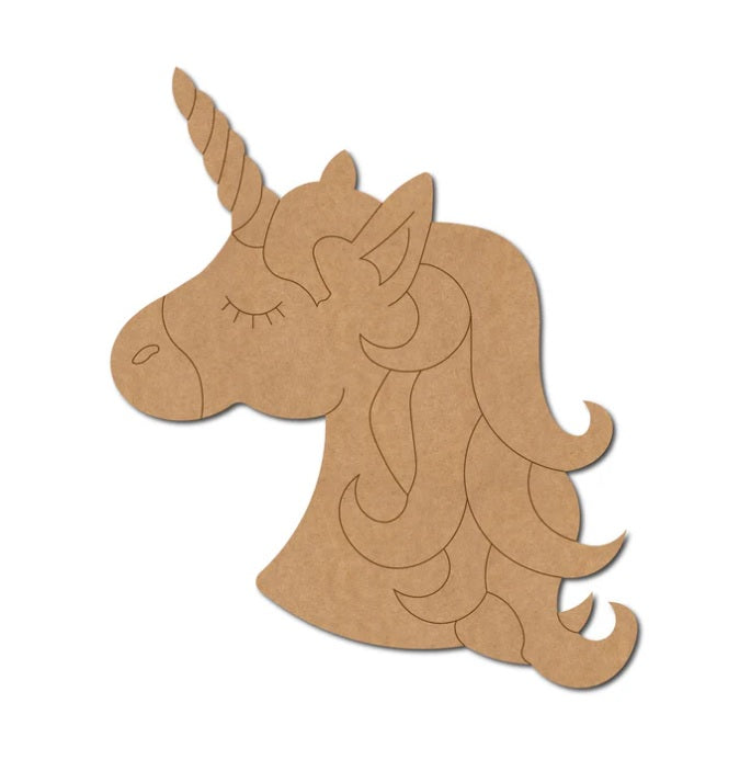 MDF Unicorn Cutouts for Creative Art and Craft Projects (SEUN2)