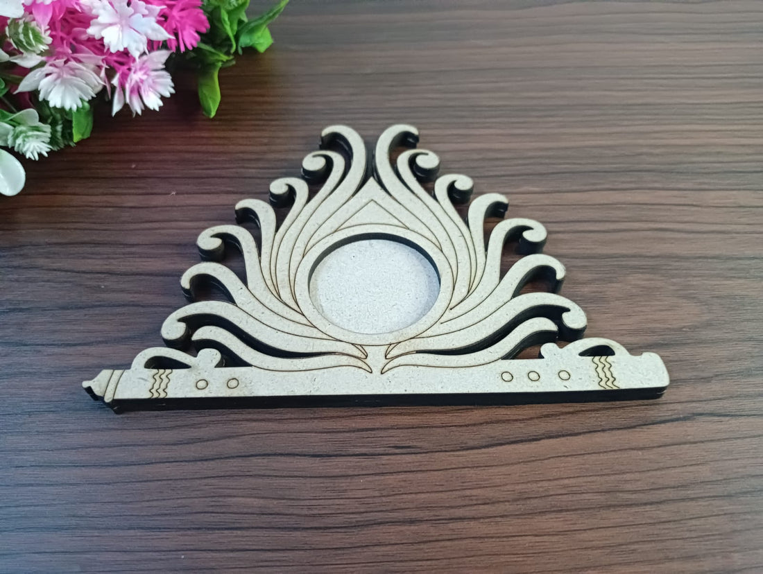 MDF Venu Pattern T-Light Candle Holder