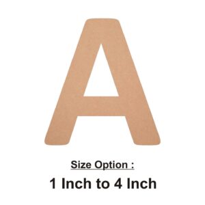 MDF Capital Letter Alphabet Cutouts - 1 inch to 4 inch size - 3mm Thickness