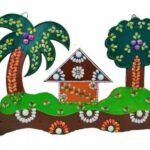 KV Crafts Tree & Hut Shape Key Holder