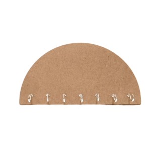DIY MDF Half Round Key Holder - Set of 2