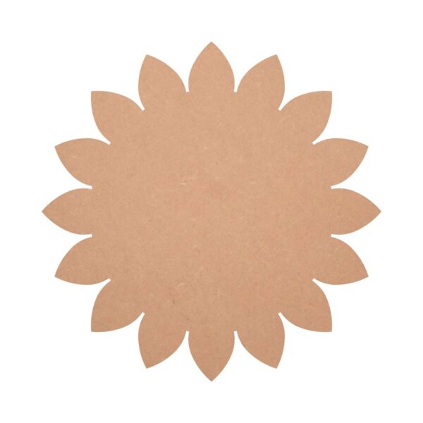 MDF Flower Round Shape Cutouts
