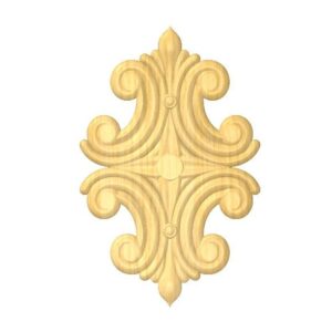 Exquisite Woodwork Carved Centerpiece Embellishments