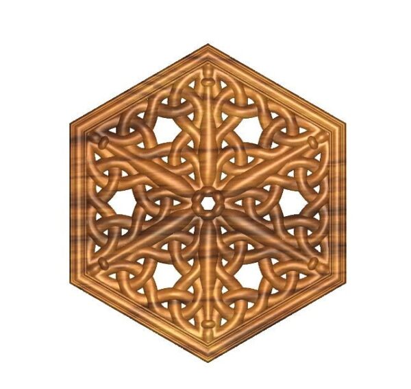 Elegant Woodwork Hand Carved Centerpiece Accents