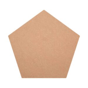 MDF Pentagon Shape Cutouts, Pentagon Blank Design