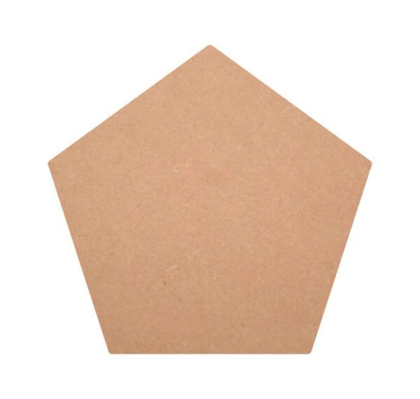 MDF Pentagon Shape Cutouts, Pentagon Blank Design
